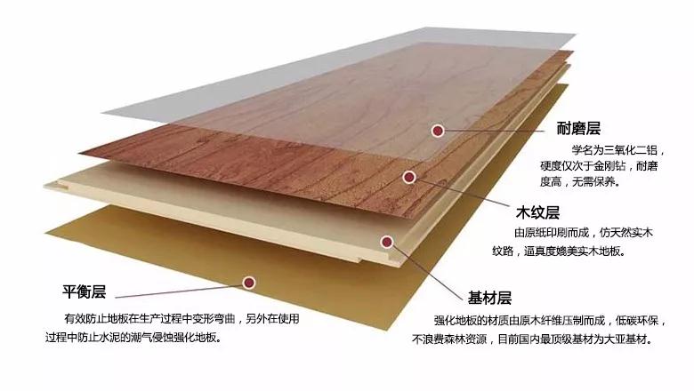 j9国际集团强化地板刨面图